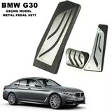 Bmw 5 Serisi G30 M 20I 2017-2023 Uyumlu Geçme Otomatik Pedal Seti Siyah Krom