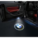 Bmw Araca Özel Kapı Altı Logo - Beyaz - Mavi - renk