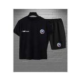Bmw Baskılı Original Ünisex Yazlık T-Shirt Ve Eşofman Altı 2 Li Set Combin Takım