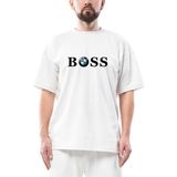 Bmw Boss Oversize Beyaz Tişört - XL