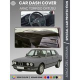 Bmw E28 5 Serisi (1981-1988) Torpido Örtüsü Ön Göğüs Koruma Torpido Koruma Tam Uyum Çatlamayı Önler