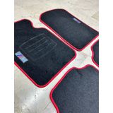 Bmw E30 E36 E46 E90 E92 F30 G20 M Logo Kırmızı Dikiş Halı Paspas