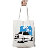 Bmw E34 Mavi Iki Taraf Kalıcı Yıkanabilir Okul Plaj Omuz Bez Çanta