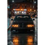 Bmw E36 Led Angel Halka Seti Amber Turuncu Far İçi Halka Takımı Premium Görünüm