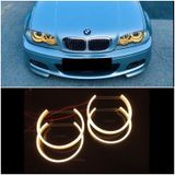 BMW E46 Angel Eyes Halka Sarı Pamuk Led