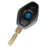 BMW E46 E60 E90 X3 X5 Uyumlu 3 Tuşlu Anahtar Kumanda Kabı Oto Anahtarlık HU58 Uçlu Logolu