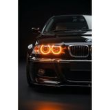 Bmw E46 Led Angel Halka Seti Amber Turuncu Renk Halka Takımı Premium Görüntü