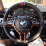 Bmw E60 M Logolu Oto Deri Dikmeli Direksiyon Kılıfı