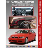 Bmw E90 (2006-2010) Torpido Örtüsü Ön Göğüs Koruma Torpido Koruma Araca Özel Kaymaz Kolay Montaj