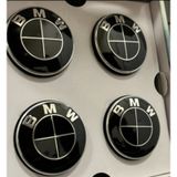 Bmw E90 68mm Komple Siyah Jant Göbeği Logo Seti 4 Adet