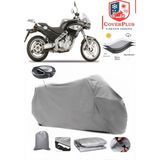 Bmw F 650 Cs Branda Gri Arka Çanta Uyumlu(Topcase) Motosiket Brandası Motor Örtüsü Çadır Su Geçirmez Motosiklet Kılıfı Motor Brandası,lastikli,taşıma Torbalı
