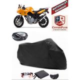 Bmw F 800S Branda Siyah Arka Çanta Uyumlu(Topcase) Motosiket Brandası Motor Örtüsü Çadır Su Geçirmez Motosiklet Kılıfı Motor Brandası,lastikli,taşıma Torbalı