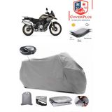 Bmw F 850 Gs Branda Gri Arka Çanta Uyumlu(Topcase) Motosiket Brandası Motor Örtüsü Çadır Su Geçirmez Motosiklet Kılıfı Motor Brandası,lastikli,taşıma Torbalı