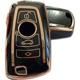 Bmw F Serisi Cas4 Smart Anahtar Kumanda Kılıfı Oto Anahtarlık Siyah Gold