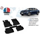 Bmw F10 2013 2014 2015 2016 Araca Özel 4d Havuzlu Paspas Omsa - Siyah