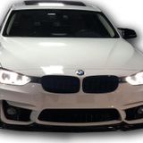 Bmw F30 - F80 M3 Vortsteiner Ön Lip (Taiwan Tampon Uyumlu) (Piano Black Boyalı) (Plastik)