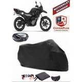 Bmw G 650 Gs Branda Siyah Arka Çanta Uyumlu(Topcase) Motosiket Brandası Motor Örtüsü Çadır Su Geçirmez Motosiklet Kılıfı Motor Brandası,lastikli,taşıma Torbalı