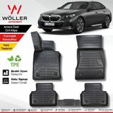 Bmw I5 Paspas 2023 Sonrası Uyumlu 3D Havuzlu Wöller Paspas - Siyah