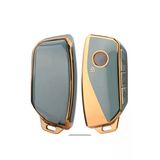 Bmw i7 X7 G07 LCI iX X1 X1 U11 7 Seri G70 G09 XM U06 G81 M3 2023 Anahtar Kılıfı Gri-Gold