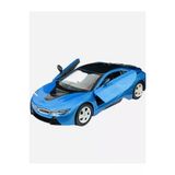 Bmw I8 Coupe - 1/24 7İnch Mavi Lisanslı Metal Model Araba Koleksiyon