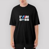 Bmw Im Boss Oversize Siyah Tişört