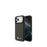 Bmw Iphone 17 Pro Max M Logolu Karbon Fiber Magsafe Uyumlu Siyah Telefon Kılıfı