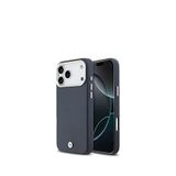 Bmw Iphone 17 Pro Max Metal Logolu Deri Magsafe Uyumlu Lacivert Telefon Kılıfı