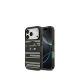 Bmw Iphone 17 Pro Yatay Şeritli M Logolu Magsafe Uyumlu Siyah Telefon Kılıfı