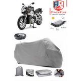 Bmw K 1200 R Branda Gri Arka Çanta Uyumlu(Topcase) Motosiket Brandası Motor Örtüsü Çadır Su Geçirmez Motosiklet Kılıfı Motor Brandası,lastikli,taşıma Torbalı