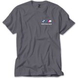 Bmw Logo M Power Motorsport 2 Gri Tişört