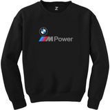 Bmw Logo M Power Yazı Siyah Sweatshirt - XL