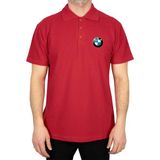 Bmw Logo Polo Yaka Kırmızı Tişört