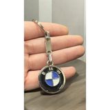 Bmw Logolu Metal Otomobil Anahtarlığı - 2 Yönlü
