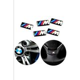 Bmw M Logo Jant Direksiyon Sticker (5 Adet) - 9*17 - Parlak Siyah