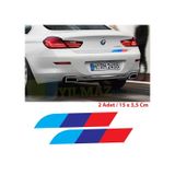 Bmw M Logo Marşpiyel Kapı Altı Tampon Bagaj Oto Sticker 2 Ad 15 X 3,5 Cm