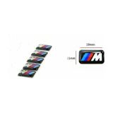 Bmw M Logo Sticker Amblem Jant Direksiyon Cam Düğmesi Üstü 5 Adet
