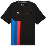 Bmw M Motorsport Pumatech-X Erkek Geniş Kesim Tişört - Puma Black