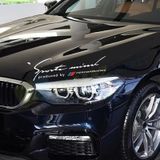 Bmw M Performance Sport Mind Oto Kaput Sticker Etiket Yapıştırma 40-cm-3-cizgi-renk-sabittir