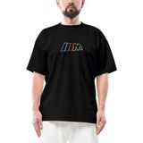 Bmw M Power Neon Oversize Siyah Tişört - L