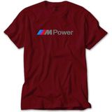 Bmw M Power Text Kırmızı Tişört - XL