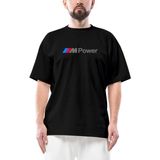 Bmw M Power Text Oversize Siyah Tişört - L