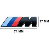 Bmw M Uyumlu Sinyal Çamurluk M Yazı Arma Siyah_