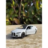 Bmw M4 1/36 Ölçek Diecast Metal Model Araba Oyunca Araba Oyuncak Metal Araba 12CM Scntoys - Beyaz
