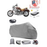 Bmw R 1200 C Branda Gri Arka Çanta Uyumlu(Topcase) Motosiket Brandası Motor Örtüsü Çadır Su Geçirmez Motosiklet Kılıfı Motor Brandası,lastikli,taşıma Torbalı