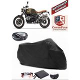 Bmw R Nine T Scrambler Branda Siyah Arka Çanta Uyumlu(Topcase) Motosiket Brandası Motor Örtüsü Çadır Su Geçirmez Motosiklet Kılıfı Motor Brandası,lastikli,taşıma Torbalı