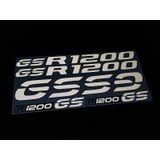 Bmw R1200 Gs Reflektifli Beyaz Adventure Sticker Set