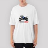 Bmw R1200Gs Oversize Beyaz Tişört