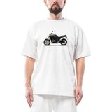 Bmw R1200R Oversize Beyaz Tişört - XL