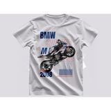 Bmw S1000RR Baskılı Kaliteli Unisex Tişört - Beyaz - XL