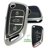 Bmw Tipli Kd Keydiy Nb29 Uyumlu Kumanda Anahtar Kılıfı Oto Anahtarlık Siyah Gümüş